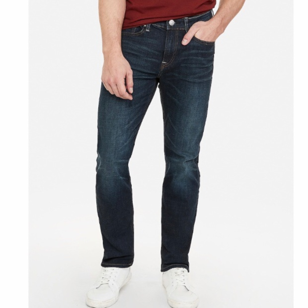Express Men’s Slim Straight Stretch Jeans